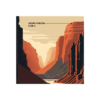 Verre design topographique "Grand Canyon"