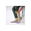 Chaussettes en coton peigné à carreaux