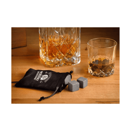Coffret de 6 glaçons en pierre de basalte