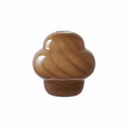 Vase en verre marron #2