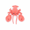 Peluche Homard "I Love You" maman et son bébé - Corail