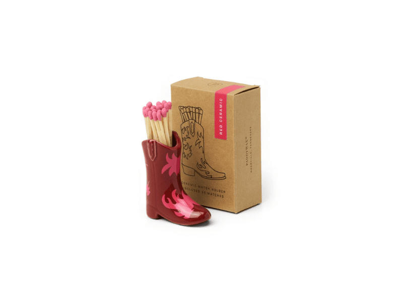 Porte-allumettes "Nashville" - Rouge & Rose