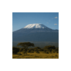 Verre design topographique "Kilimanjaro"