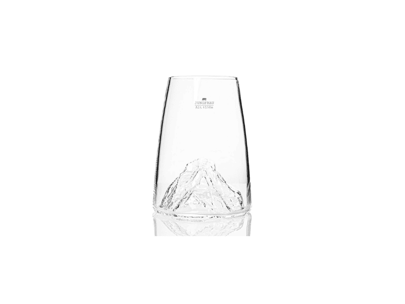 Verre design topographique "Jungfrau"