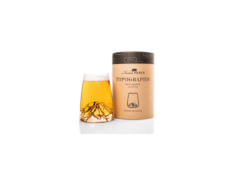 Verre design topographique "Jungfrau"