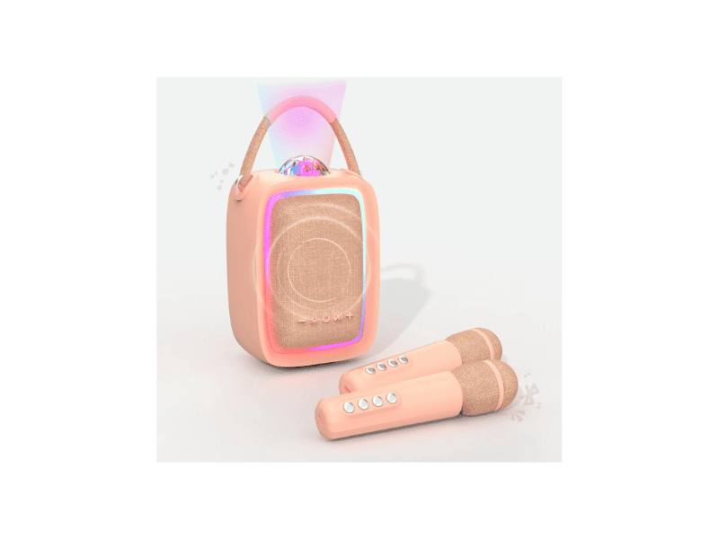 Enceinte & Karaoké Lumineuse "SINGY PARTY" - Rose
