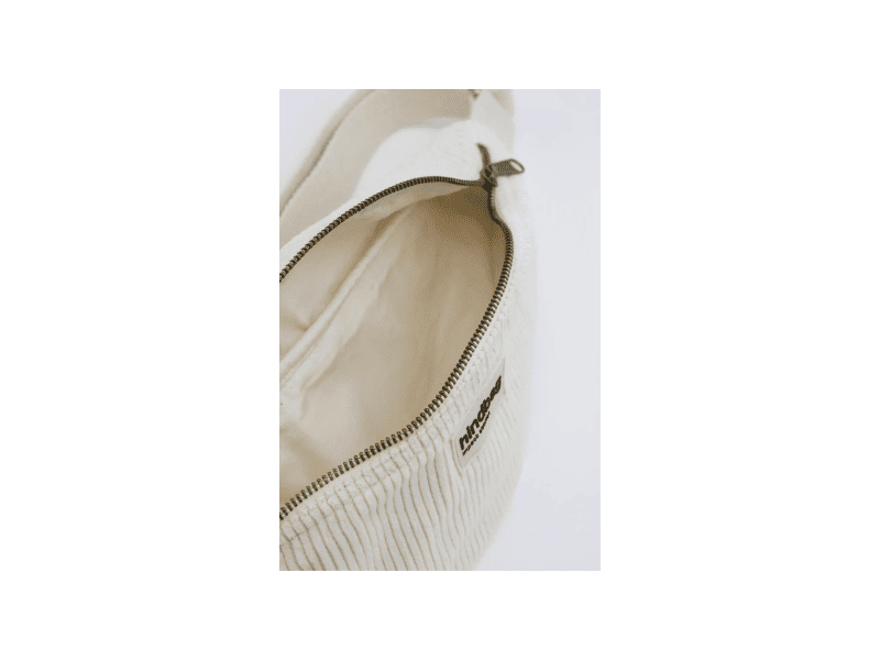 Sac banane "Olivia" - Velours Beige