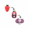 Peluche 2 en 1 réversible "Violet La Chouette Fraise"