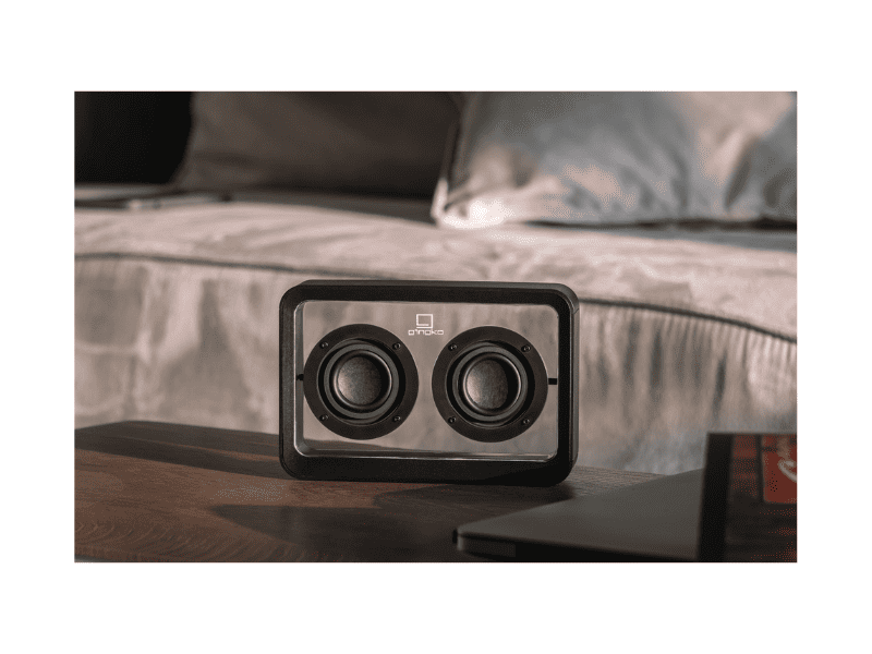 Enceinte Bluetooth transparente "Mage" - Noir